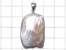 [Video][One of a kind] Fresh Water Pearl Keshi Pearl Pendant Silver925 NO.20