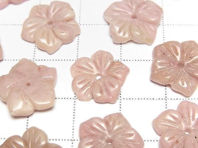 [Video] Siliceous Schist Flower 14mm Center Hole 2pcs