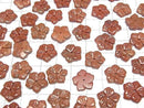 [Video] Red Jasper Flower 14mm Center Hole 2pcs