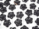 [Video] Onyx Flower 14mm Center Hole 2pcs