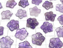 [Video] Mixed Amethyst Flower 14mm Top Hole 2pcs