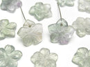 [Video] Green Fluorite Flower 14mm Top Hole 2pcs