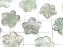 [Video] Green Fluorite Flower 14mm Top Hole 2pcs