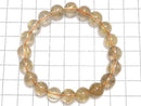 [Video][One of a kind] Rutilated Quartz AAA Round 9mm Bracelet NO.133