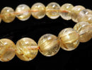 [Video][One of a kind] Rutilated Quartz AAA Round 10mm Bracelet NO.138
