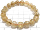 [Video][One of a kind] Rutilated Quartz AAA Round 10mm Bracelet NO.138