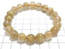 [Video][One of a kind] Rutilated Quartz AAA Round 10mm Bracelet NO.139