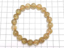 [Video][One of a kind] Rutilated Quartz AAA Round 10mm Bracelet NO.139