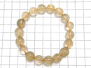 [Video][One of a kind] Rutilated Quartz AAA Round 11mm Bracelet NO.143