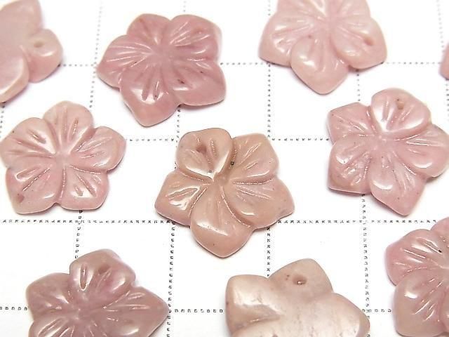 [Video] Siliceous Schist Flower 14mm Top Hole 2pcs