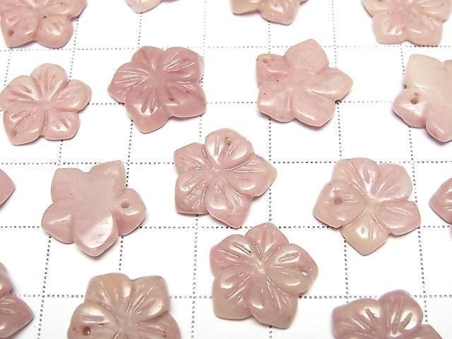 [Video] Siliceous Schist Flower 14mm Top Hole 2pcs