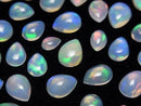[Video] High Quality Ethiopian Water Opal AAA- Pear Shape Cabochon Size Mix 5pcs