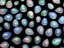 [Video] High Quality Ethiopian Water Opal AAA- Pear Shape Cabochon Size Mix 5pcs