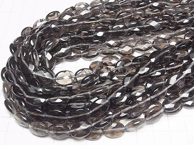 [Video] Lemurian Obsidian Faceted Oval 14x10mm half or 1strand beads (approx. 15 inches/38 cm)