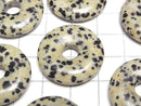 [Video] Dalmatian Jasper Coin (Donut) 25x25mm 2pcs
