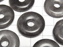 [Video] Silver Obsidian Coin (Donut) 25x25mm 3pcs
