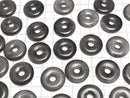 [Video] Silver Obsidian Coin (Donut) 25x25mm 3pcs