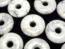 [Video] Howlite Magnesite Coin (Donut Shape) 25x25mm 3pcs
