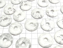 [Video] Howlite Magnesite Coin (Donut Shape) 25x25mm 3pcs