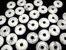 [Video] Howlite Magnesite Coin (Donut Shape) 25x25mm 3pcs