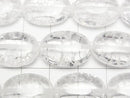 [Video] Cracked Crystal Oval 18x13mm half or 1strand beads (approx. 14 inches/34 cm)