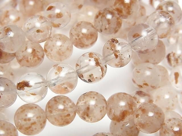[Video] Garnet in Quartz Round 8mm Bracelet