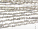 Karen Silver Patterned Rondelle 1.5x1.5x1.5mm 1/4 or 1strand beads (approx. 27 inches/68 cm)