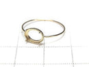 [Video][Japan][K10 Yellow Gold] Ring Frame (Prong Setting) Horizontal Oval Cabochon 7x5mm Milgrain 1pc