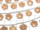 [Video] High Quality Orange Moonstone AAA- Flower Shape 1strand beads (6pcs)