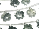 [Video] Moss Agate AAA Flower Shape 1strand beads (6 pcs)