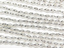 Karen Silver Cone Rondelle 1.8x1.8x1.5mm White Silver 1/8 or 1strand beads (approx. 27 inches/68 cm)