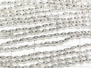Karen Silver Cone Rondelle 1.8x1.8x1.5mm White Silver 1/8 or 1strand beads (approx. 27 inches/68 cm)