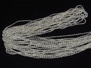 Karen Silver Cone Rondelle 1.8x1.8x1.5mm White Silver 1/8 or 1strand beads (approx. 27 inches/68 cm)