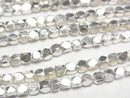 Karen Silver Cube Shape 2.5x2.5x2.5mm White Silver 1/8 or 1strand beads (approx. 28 inches/70 cm)