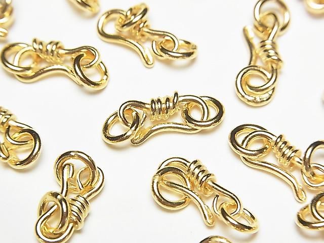 Silver925 U Hook 11x4.5mm with Jump Ring 18KGP 1pc