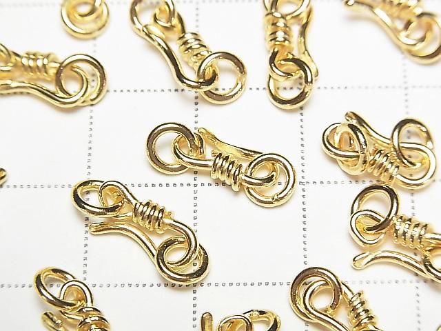 Silver925 U Hook 11x4.5mm with Jump Ring 18KGP 1pc