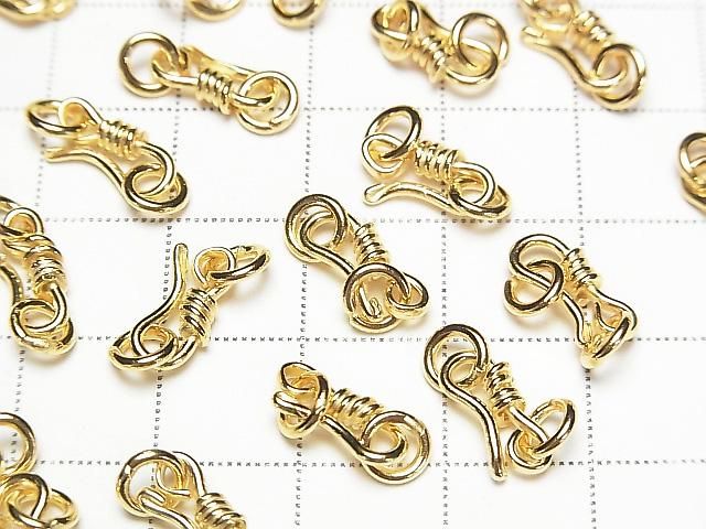 Silver925 U Hook 11x4.5mm with Jump Ring 18KGP 1pc