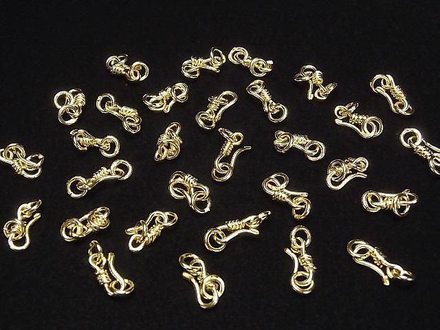 Silver925 U Hook 11x4.5mm with Jump Ring 18KGP 1pc