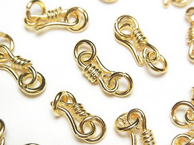 Silver925 U Hook 12x4.5mm with Jump Ring 18KGP 1pc