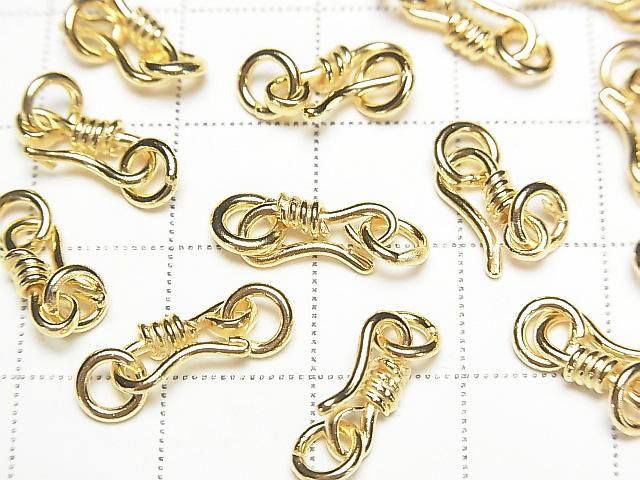 Silver925 U Hook 12x4.5mm with Jump Ring 18KGP 1pc