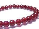 [Video][One of a kind] Ruby AAA Round 6.5mm Bracelet NO.6
