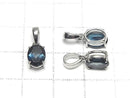 [Video] High Quality London Blue Topaz AAA Oval Faceted 8x6mm Pendant in Silver925 (1pc)