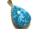 [Video][One of a kind] Chrysocolla AAA Pendant 18KGP NO.106