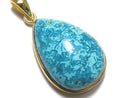 [Video][One of a kind] Chrysocolla AAA Pendant 18KGP NO.108