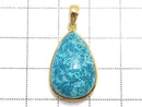 [Video][One of a kind] Chrysocolla AAA Pendant 18KGP NO.108