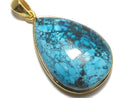[Video][One of a kind] Chrysocolla AAA Pendant 18KGP NO.109