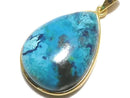 [Video][One of a kind] Chrysocolla AAA Pendant 18KGP NO.110