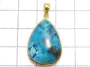 [Video][One of a kind] Chrysocolla AAA Pendant 18KGP NO.110