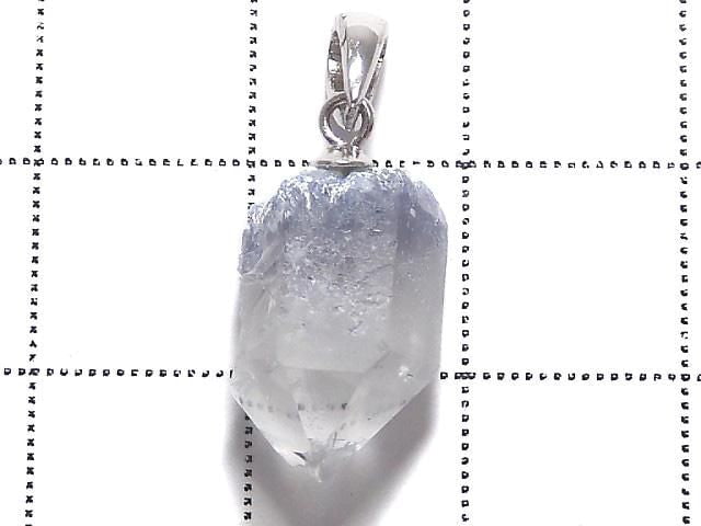 [Video][One of a kind] Dumortierite in Quartz AA++ Pendant Silver925 NO.48