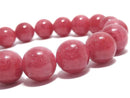 [Video][One of a kind] Imperial Rhodonite AAA- Round 11mm Bracelet NO.9